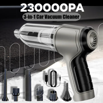 Dynamic Car Vacuum Cleaner – Strong Suction Mini Wireless Handheld Machine & Air Duster